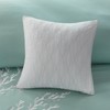 FONTOI Square Pillow with White Coral Motif, Decorative Bed Pillow for Home, Bedroom, Multicolor, 16"*5"*16" - 2 of 4