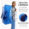 6/12pack Heavy Duty Extra Large Moving Bags W/Backpack Straps - Strong Handles & Zippers - 4 of 4