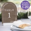 Big Dot of Happiness Rustic Wedding Table Numbers Centerpieces, Double-Sided 5 x 7 inches Paper Cards, Table Numbers - 1-20 - 2 of 4