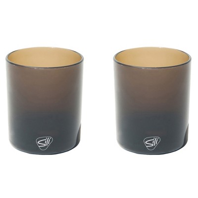 Silipint: Silicone Rocks Glasses 12oz: 2 pk - Smoke