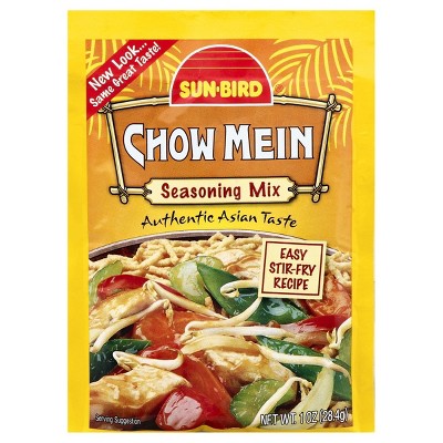 Sunbird Chow Mein Seasoning Mix - 24 pack, 1 oz