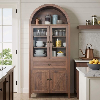 ORRD Antique Craftsmanship Dome Cabinet – High-Quality Materials, Spacious Storage