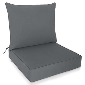 EAGLE PEAK Outdoor Deep Seat Patio Seat Cushion Set - 1 of 4