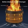 Smokeless Fire Pit 304 Stainless Steel w/360° Heat & Adjustable Airflow, Portable Wood Burning Fire Bowl for Camping, Backyard - 4 of 4