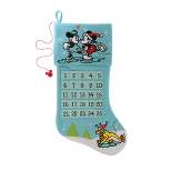 22" Disney Mickey Mouse & Friends Countdown to Christmas Holiday Stocking Blue