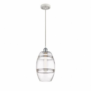 Vaz - 1 Light Cord Hung Mini Pendant In Industrial Style-9.88 Inches Tall and 8 Inches Wide - 1 of 1