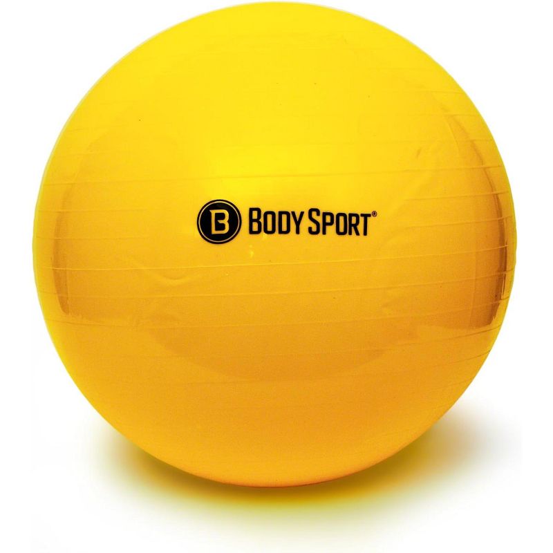 BodySport Standard Exercise Ball with Pump, Exercise Equipment for Home, Office, Gym, and Classroom, 4 of 7