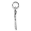 Black Bow Jewelry Sterling Silver, Varsity Collection, Small D/C Pendant, Number 66 - 2 of 4