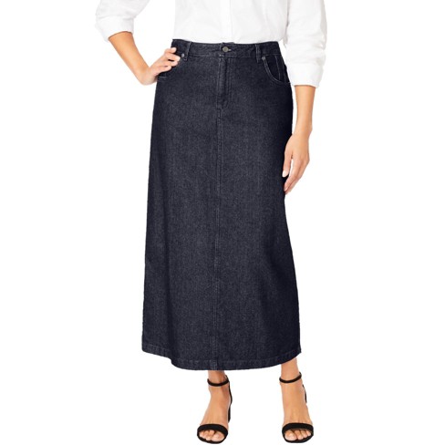 Tall Denim Skirt Indigo Blue, Classic Women's