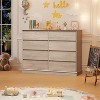 8 Drawer Dressers for Bedroom, Chest of Drawers with Deep Drawers, Large Double Dresser for Closet with Wide Top, Horizontal Wooden Dresser - 3 of 4