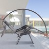 Costway Folding Recliner Zero Gravity Lounge Chair W/ Shade Canopy Cup Holder Gray - 2 of 4