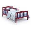 NicBex Modern Toddler Bed, Wooden Baby Bed Frame with 4 Side Guardrails and Low Rise Design for Boy and Girl - 2 of 4