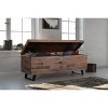 Summerland Home 46" Steuben Storage Trunk Brown/Black : Rattan Style, Blanket Chest, Home Organizer - 2 of 4