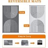 Waterproof Outdoor Rug for Patio, Reversible Plastic Straw Mat Portable Outside Floor Carpet, for RV, Balcony, Porch, Easy to Clean - 2 of 4