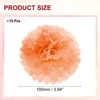 Unique Bargains Birthday Bachelorette Wedding Party Paper Pom Poms Flower Ball Kit 12 Pcs - 2 of 4