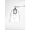 Elegant Lighting Gianni 4 light Chrome and Clear Bath Sconce - 4 of 4