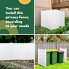 MAYEERTY Privacy Screen Outdoor Privacy Walla Fence for Pool Equipment Enclosure Trash Can Enclosures Air Conditioner Fence - 3 of 4