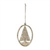 Etched Metal Pine Tree Ornament (Set of 12) - 2 of 2