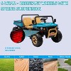 24V Kids Electric Car - 4x35W Motors Power, 24V 7AH Battery, 2-5MPH Speeds, Automatic Truck Bed, Parent Remote, Music Player - 4 of 4