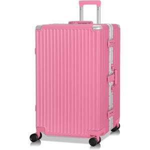 Luupatchy Business Aluminum Frame Zipperless Checked Luggage Hard Shell Suitcase with TSA Lock - 1 of 4