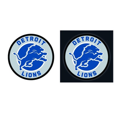 Evergreen Ultra-Thin Edgelight LED Wall Decor, Round, Detroit Lions- 23 x 23 Inches Made In USA