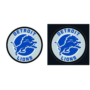 Evergreen Ultra-Thin Edgelight LED Wall Decor, Round, Detroit Lions- 23 x 23 Inches Made In USA - 1 of 4