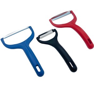 Kuhn Rikon Set of 3 Wide Vegetable Peelers, Basic - 1 of 1