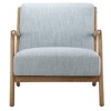 VYNXARIA Mid century modern solid wood frame lounge chair£¬Light Blue - 3 of 4