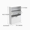 Storage Cabinet, Accent Cabinet with Solid Wood Feet - 4 of 4