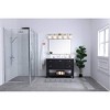 Elegant Lighting Gene 5 light Brass and Frosted white glass Wall sconce - 2 of 4