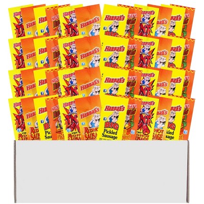Hannah's 48-Piece Sampler Gift Box (12 packs each of 4 assorted Hannah's Pickled Sausages)