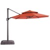 Sonkuki 11Ft Double Top Aluminum Cantilever Patio Umbrella with Base for Patio Deck Garden - 2 of 4
