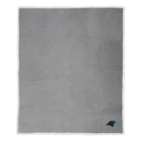 Nfl Carolina Panthers Waffle Sherpa Throw Blanket Target