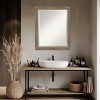 Amanti Art Driftwood Tan Beveled Wood Framed Bathroom Vanity Wall Mirror - 4 of 4