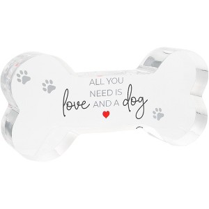 Pavilion Gift Company - Dog - 5.5" Acrylic Bone Plaque - Wall Sign Panels - 1 of 4