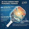 Luzz Pickleball Paddles, T700 Carbon Fiber Pickleball Paddle Sandblasted Surface with Honeycomb Core Pickle Ball Rackets for Ultimate Spin & Control - 3 of 4