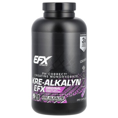 EFX Sports Kre-Alkalyn EFX, 240 Capsules (750 mg per Capsule)