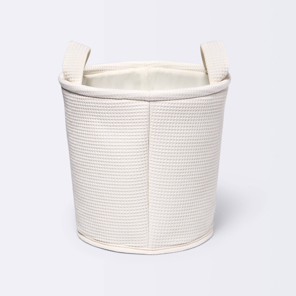 Medium Waffle Storage Basket Cream - Pillowfort