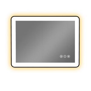 Black Framed Led Bathroom Mirror - 1 of 4