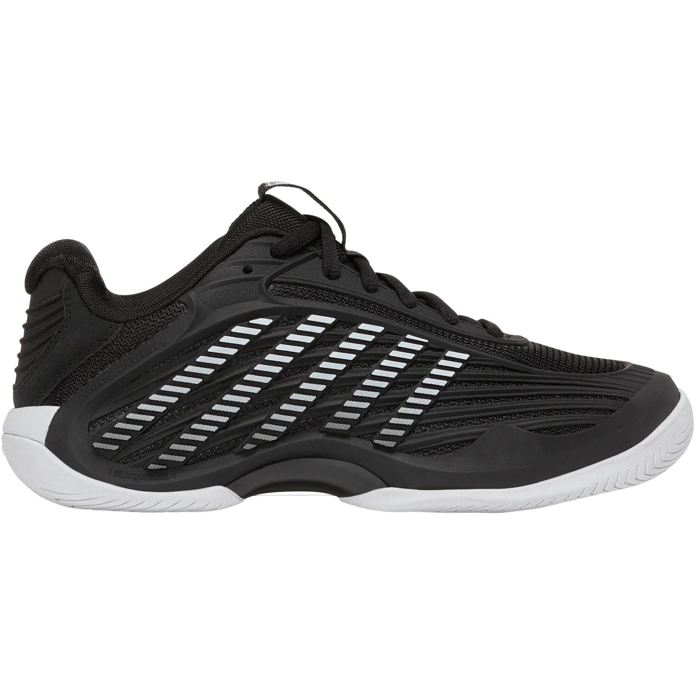 Женские кроссовки K-Swiss Hypercourt Express 3 (Black/White) (Black/White), цвет: Чёрный — фото 1