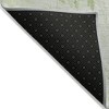 Green And Ivory Floral Washable Indoor Outdoor Area Rug - 4 of 4