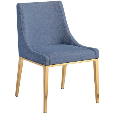 Meridian Furniture,Haines Linen Textured Polyester Fabric Dining Chair
