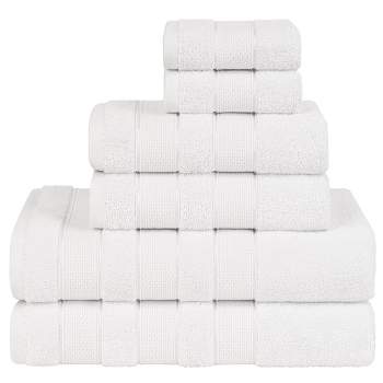 White Classic Luxury 100% Cotton 8 Piece Towel Set - 4x Washcloths, 2x  Hand, And 2x Bath Towels : Target