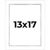 PosterPalooza | Modern Shadow Box 1" Depth White Picture Frame - UV Acrylic, Backing, Hanging Hardware - 2 of 4