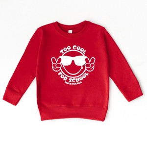 The Juniper Shop SmileyWorld Too Cool For School Toddler Sweatshirt - 1 of 4
