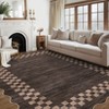 Washable Area Rug for Living Room, Modern Floor Rug with Non Slip Backing, Low Pile Stain Resistant Floor Carpet for Dorm Office Decor - 2 of 4