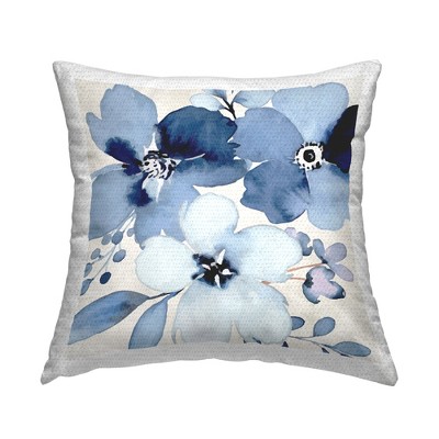 Stupell Industries Modern Blue Flower Blossoms