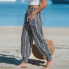 Women's Geometric Tassel Tie Tapered Leg Pants -Cupshe - 2 of 4
