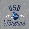 Women's University of San Diego Mascot Cap Sleeve Baby Rib Crop Top Athletic Heather - 3 of 4