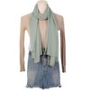 Elerevyo Women's Solid Chiffon Sheer Lightweight Soft Long Scarf Shawl 1 Pc - 2 of 4